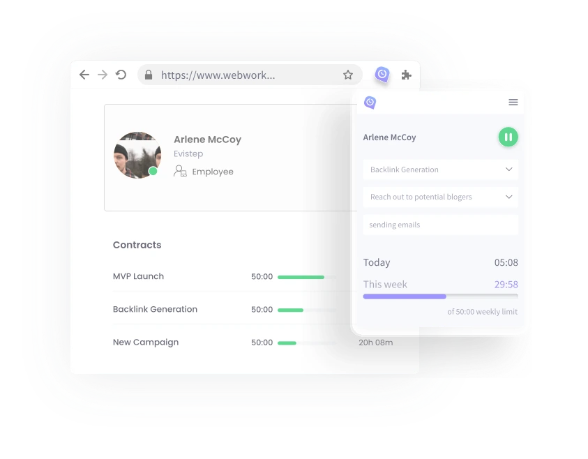 Chrome Extension | WebWork Time Tracker