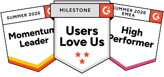 WebWork Time Tracker G2 review badges for Summer 2026 recognizing it as a top-rated time tracking software