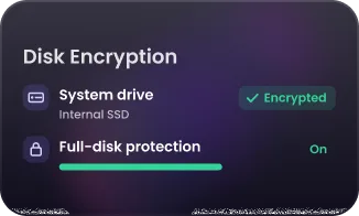 Hard drive encryption check verifying device storage is encrypted for lost or stolen machines