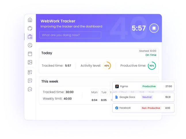 Visible Desktop Tracker Visible desktop tracker for transparency with time tracking and productivity monitoring