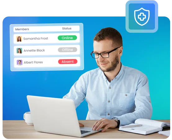 Track healthcare staff utilization shifts and maintaining HIPAA-compliant work records