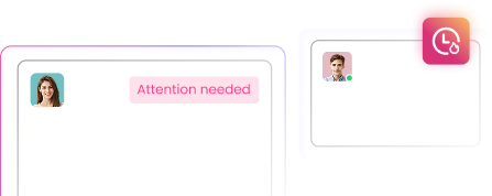 Send proactive alerts for unusual activity productivity drops and rising burnout risk