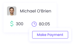 Выплаты с помощью автоматизированной программы учета рабочего времени Производите точные выплаты с помощью автоматизированной программы учета рабочего времени