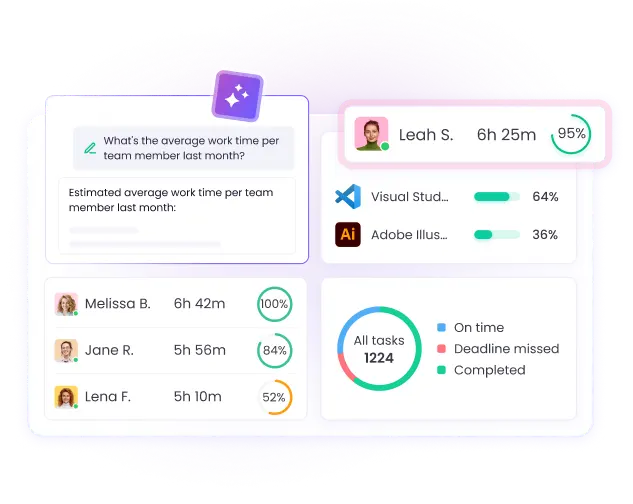 Enterprise time tracking software for managing multi-department teams