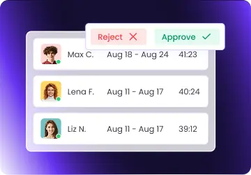 Timesheet approval workflows for enterprise