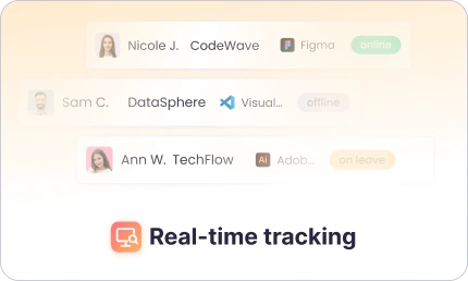 Monitoramento em tempo real para rastreamento transparente do trabalho