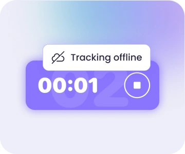 Offline time tracking app working without internet for field service workers