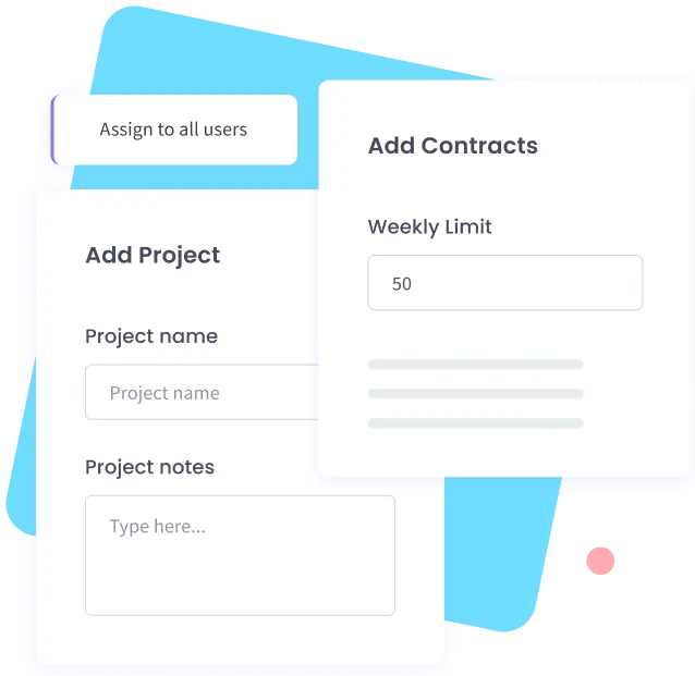 Add projects and contracts to your workspace