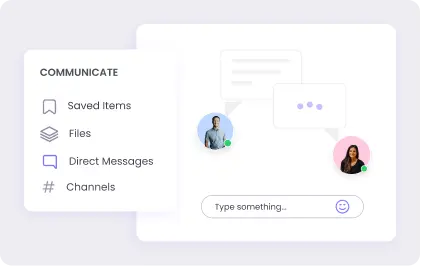Engage with your team using team chat and video calls