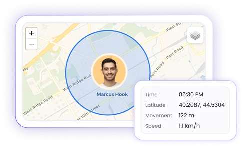 Automatic geofenced clock-in for drivers arriving at depots warehouses and client sites