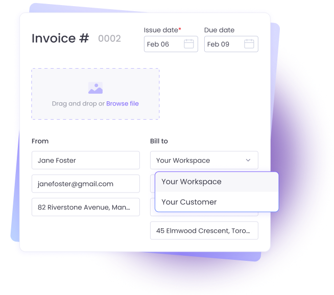 Invoice Customers Invoice customers and workspace owners