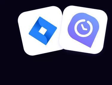 Jira and WebWork logos connected for two-way time tracking sync