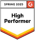 G2 High Performer Spring 2025 G2 High Performer Time Tracking Software Spring 2025 badge awarded to WebWork Time Tracker