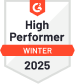 G2 High Performer Winter 2025 – WebWork Time Tracker G2 High Performer Time Tracking Software Winter 2025 badge awarded to WebWork Time Tracker