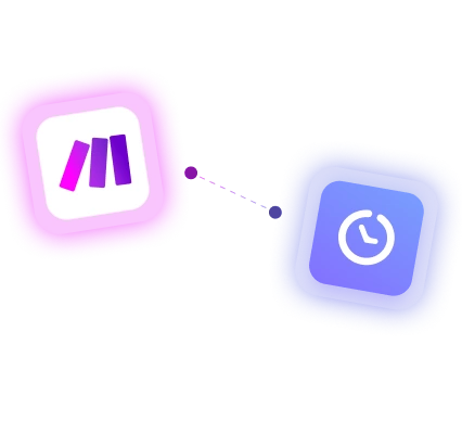 Integración de seguimiento de tiempo de Make que ayuda a automatizar procesos de seguimiento de tiempo y mantener los datos sincronizados con Make