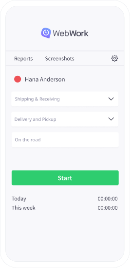 Timesheets and detailed reports with mobile time tracker