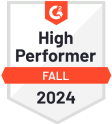High Performer auf G2, Herbst 2024 High Performer-Auszeichnung auf G2 für Herbst 2024 als Zeiterfassungssoftware