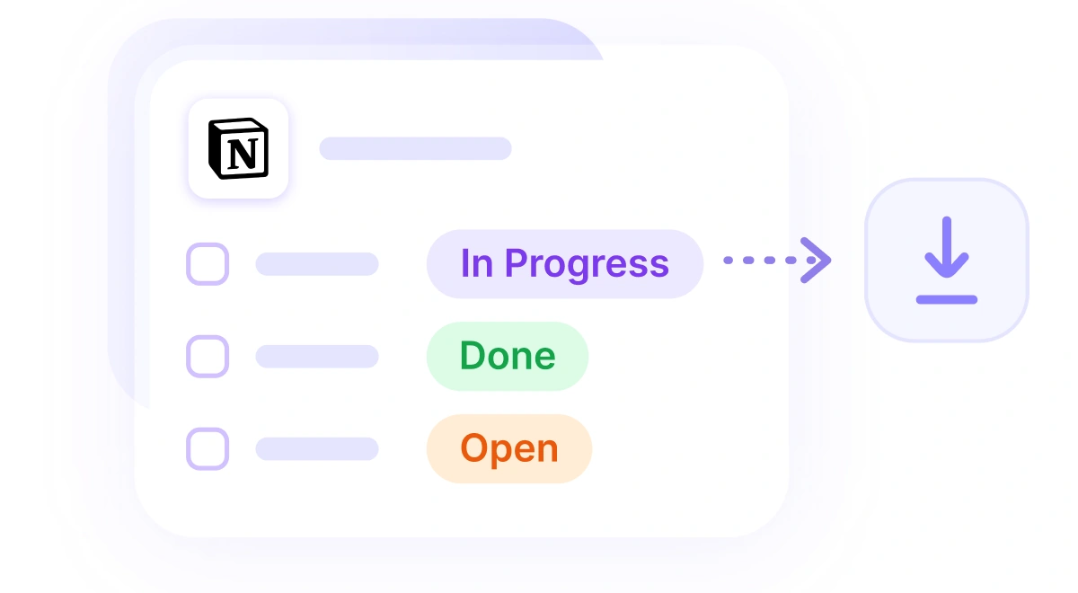 Bases de datos y páginas de Notion importadas a WebWork con sus propiedades