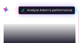 AI chat assistant providing team performance insights and data-driven answers