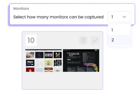 Fonction de capture multi-écrans Captures multi-écrans pour un suivi complet du flux de travail