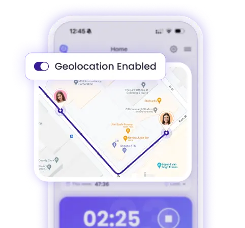 Set geofencing boundaries around any job site and clock employees in and out automatically