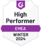 WebWork as a high performer in G2's winter 2024 reports