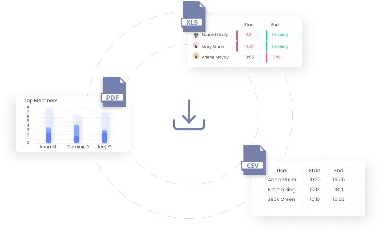 Reports are exportable Export Reports in XLS, PDF, CSV | WebWork Tracker