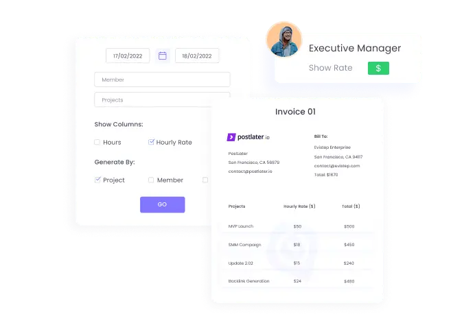 Invoice and Billable Hours Tracking in WebWork Time Tracker Billing & Invoice | WebWork features