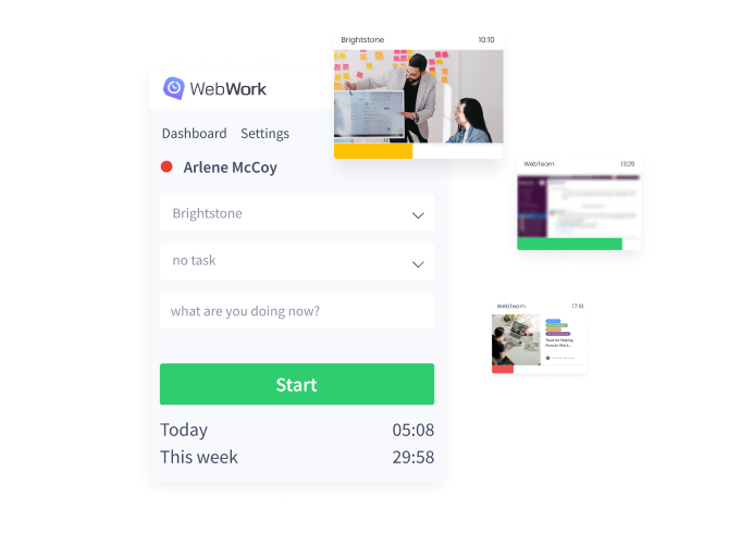 Time Tracking with Screenshots with WebWork Time Tracke Screenshots | WebWork features