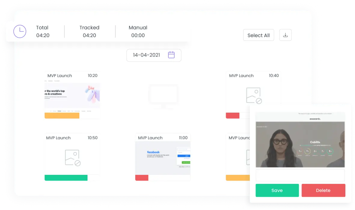 Screenshot Report | WebWork Tracker