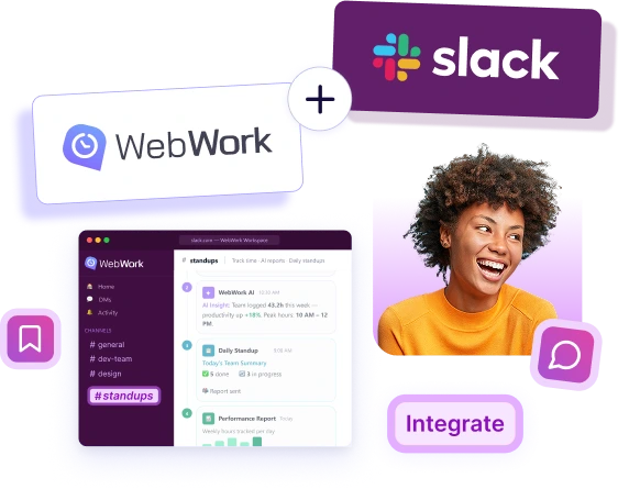 Time tracking in Slack for teams with AI assistant
