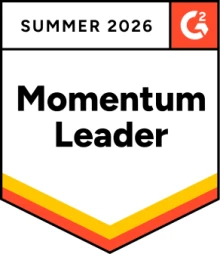 Badge WebWork G2 Momentum Leader, été 2026