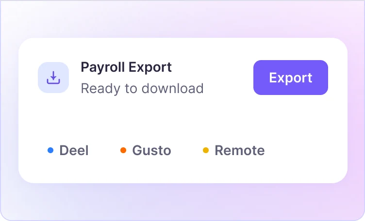 Invoice-ready exports generated from Teamwork tracked hours by client project and teammate