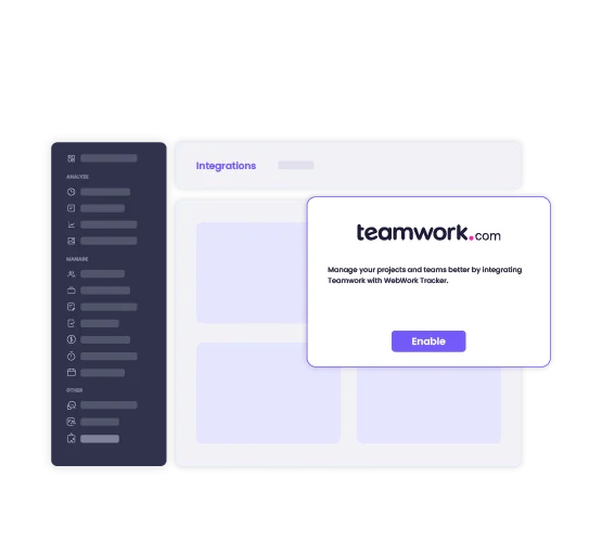 Integrate Teamwork with WebWork 