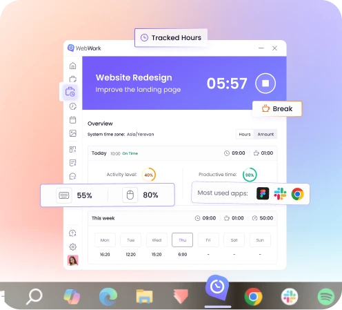 Time tracking app for Android with cross platform time tracking across multiple devices and unified dashboard