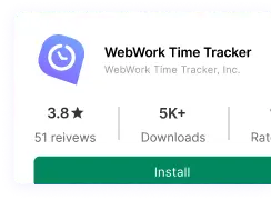 Descargue e instale la app de rastreo de tiempo para Android desde Google Play Store para gestión eficiente del tiempo