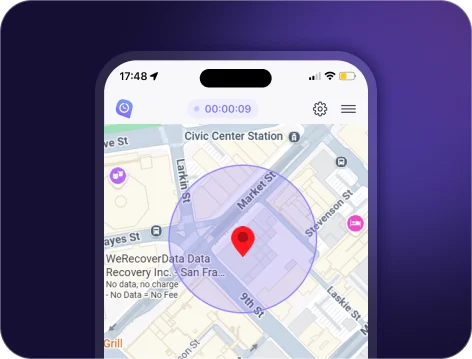 Informes de geovalla para seguimiento de tiempo en iPhone