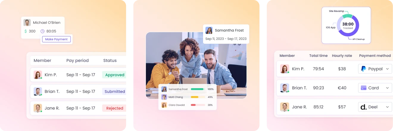 Automated time tracking for staffing companies