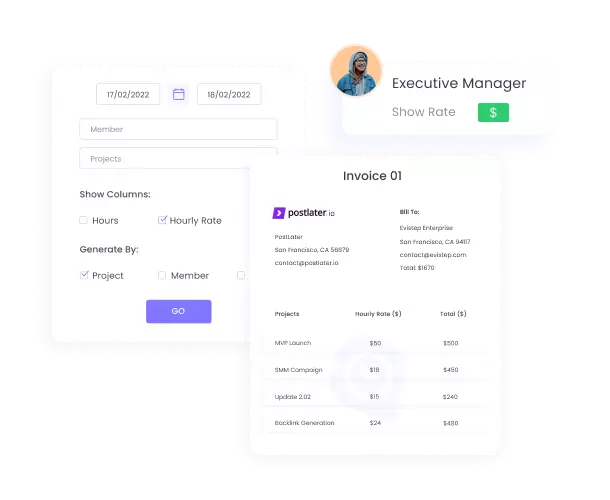 Invoice and Billable Hours Tracking in WebWork Time Tracker Billing & Invoice | WebWork Tracker features