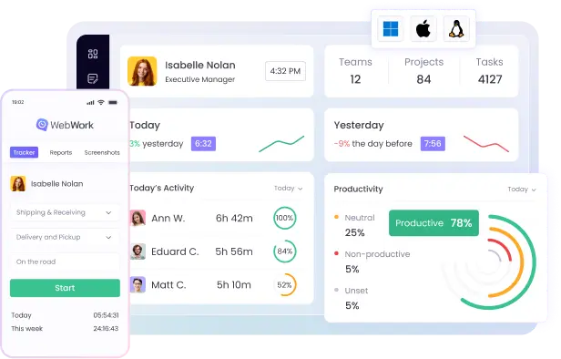Cross platform time tracking software for desktop, web, mobile and chrome extension