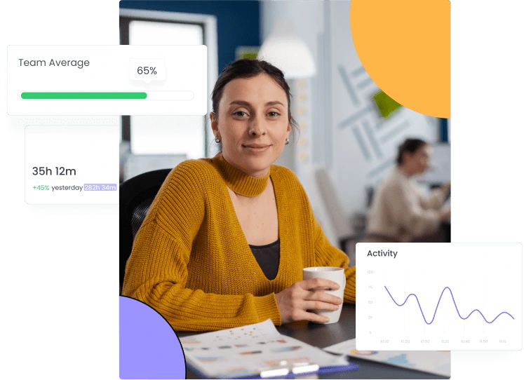 Dashboard displaying different roles in employee management