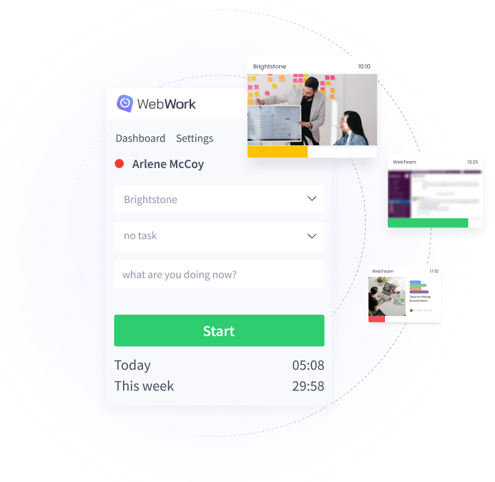 WebWork Time Tracker Screenshot