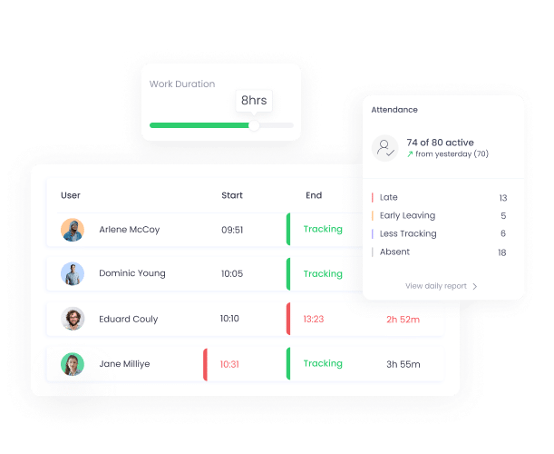 Compare WebWork Tracker's and Toggl Track's attendance feature Attendance | Toggl Alternative WebWork Tracker
