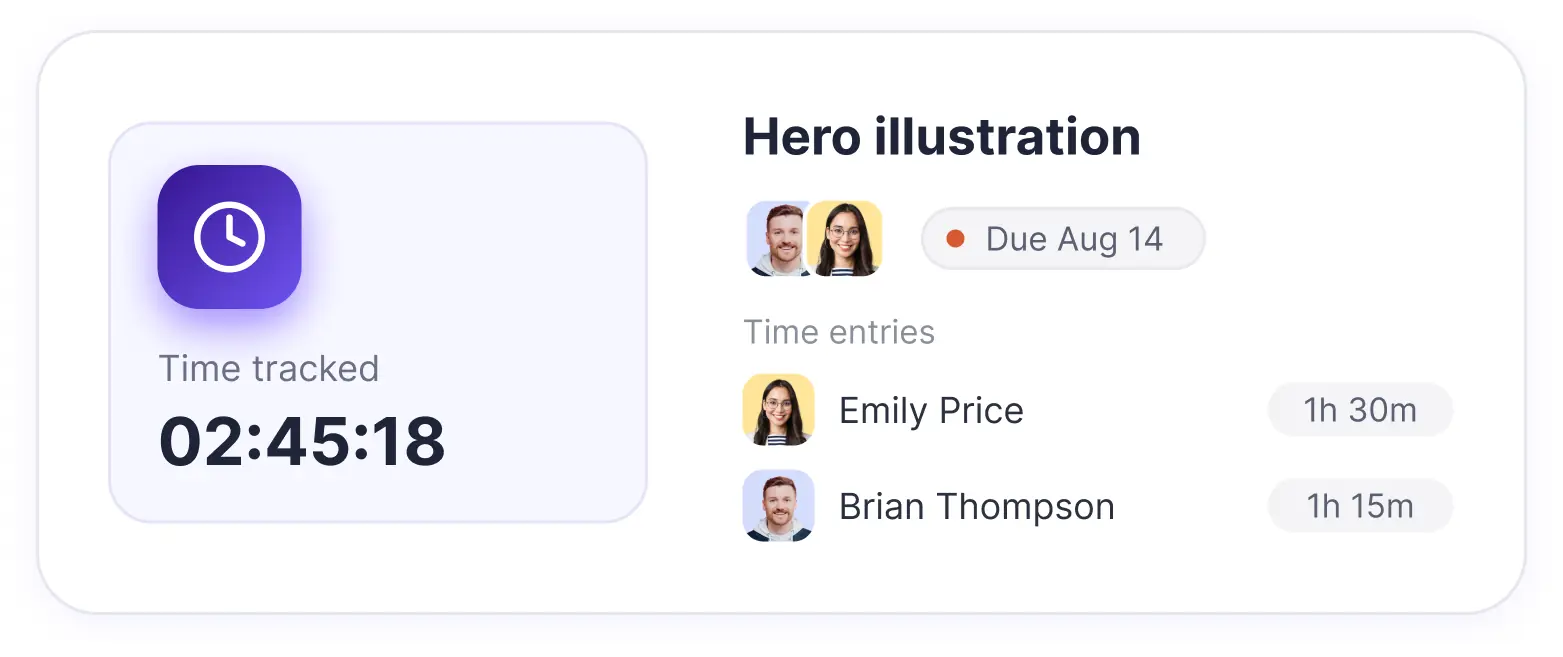 WebWork tracked hours appearing back on the matching Trello card