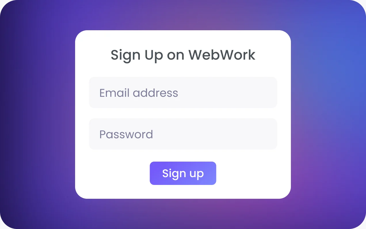 Регистрация в WebWork, альтернативе тайм-трекеру Upwork