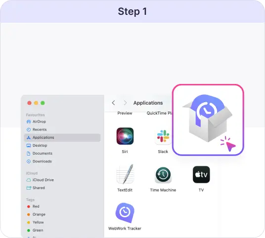 WebWork Suivi du Temps pour macOS Téléchargez et lancez facilement le suivi du temps pour Mac