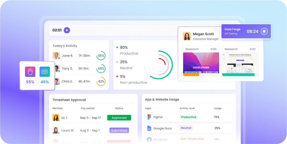 Скачать трекер времени для Windows Скачайте трекер времени для Windows, чтобы повысить продуктивность и настроить автоматическое отслеживание времени на ПК