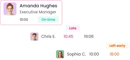 Отслеживание посещаемости и создание смен Отслеживайте посещаемость и создавайте смены с трекером времени для удалённой работы