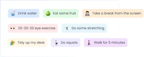 Employee Wellness | WebWork Tracker Special reminders for employee wellness