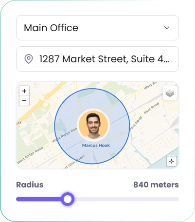 Field and mobile teams management with job sites by address and route traces on map